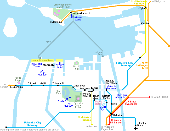 Fukuoka Subway Map